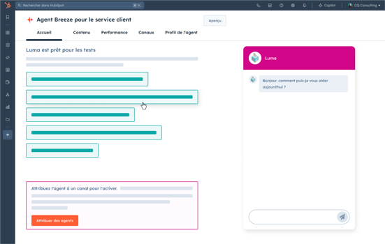 agent breeze ai hubspot service client